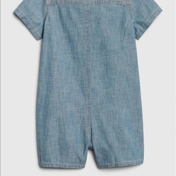 Baby Gap Chambray Shorty One-piece size 18-24 months EUC - Picture 3 of 11